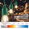 Newhouse Lighting - Outdoor 48-ft String Lights w/(16) Plastic LED Filament Bulbs Included, Green Cord CSTRINGLED18P-G - alternate 6